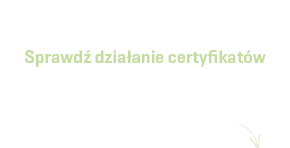 Sprawdź działanie certyfikatów